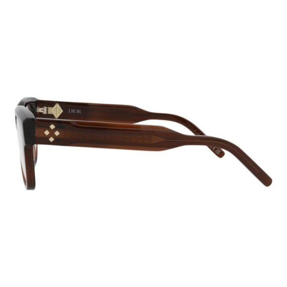 New Authentic Dior Mens Square/Rectangle Brown Brown Eyeglasses Fashion Designer - Picture 3 of 4